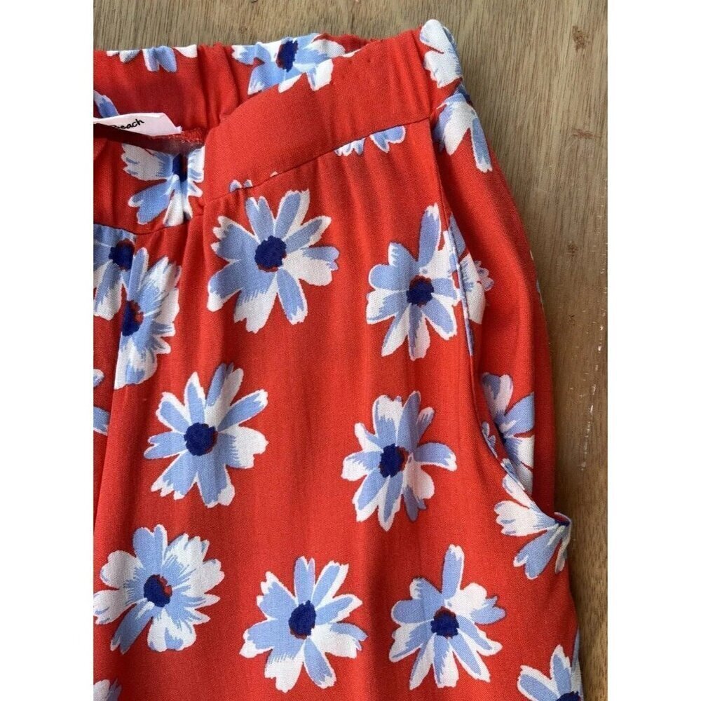Love & Sunflower Girls Summer Floral Print Casual Pants Orange Size L - Picture 10 of 15